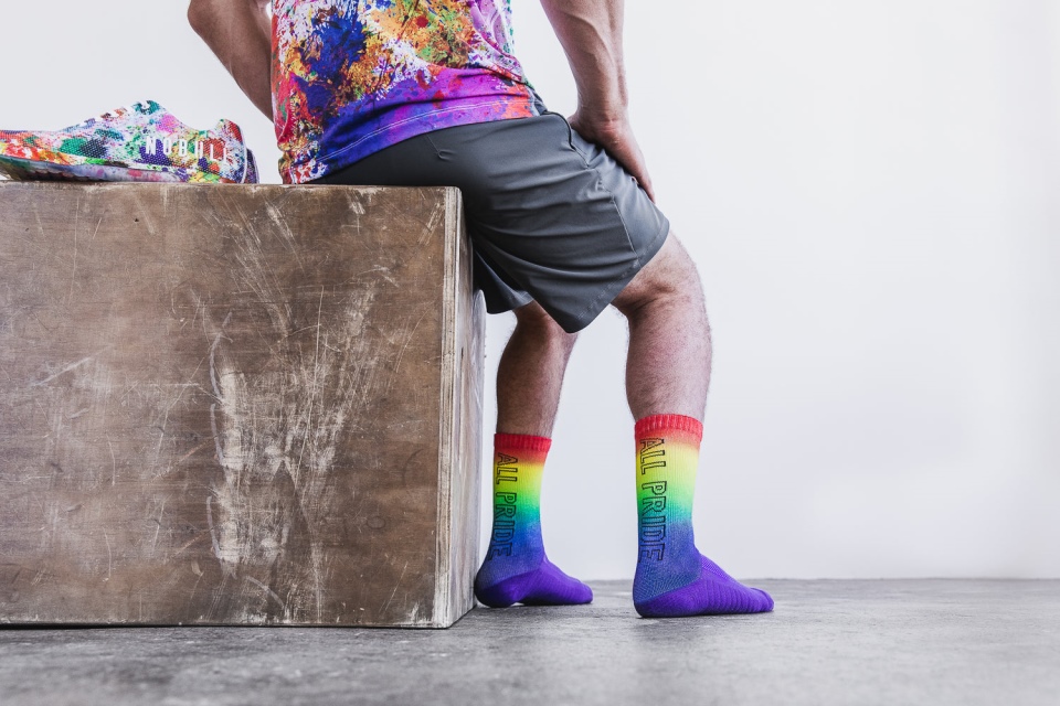 NOBULL Crew Sock (All Pride) Rainbow