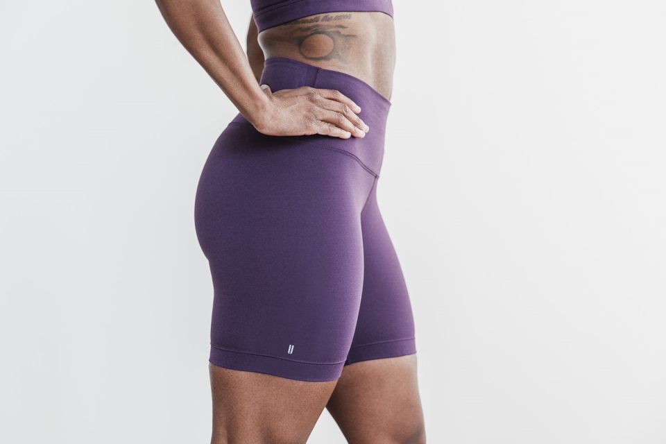 NOBULL High-Rise Short 6" (Matte) Plum