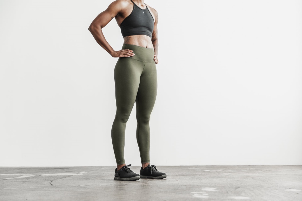 NOBULL High-Rise Tight (Matte) Army