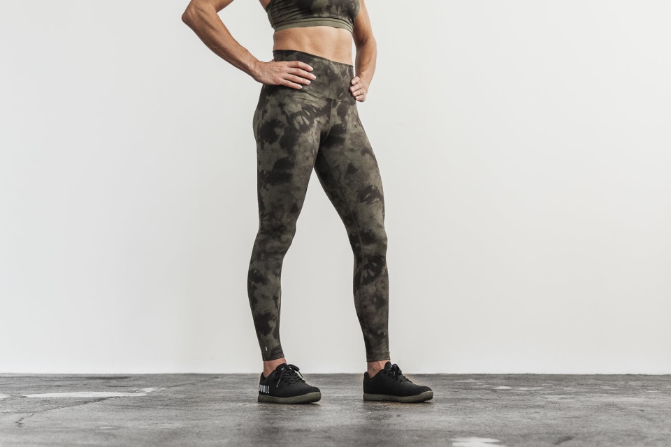 NOBULL High-Rise Tight (Tie-Dye) Army