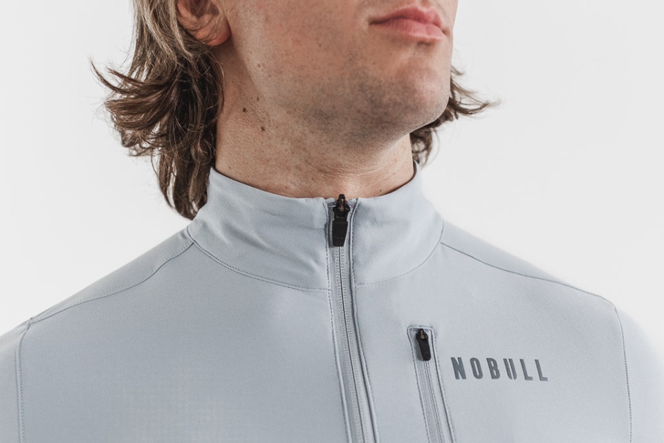 NOBULL Men's 4-Way Stretch Woven Jacket Sky