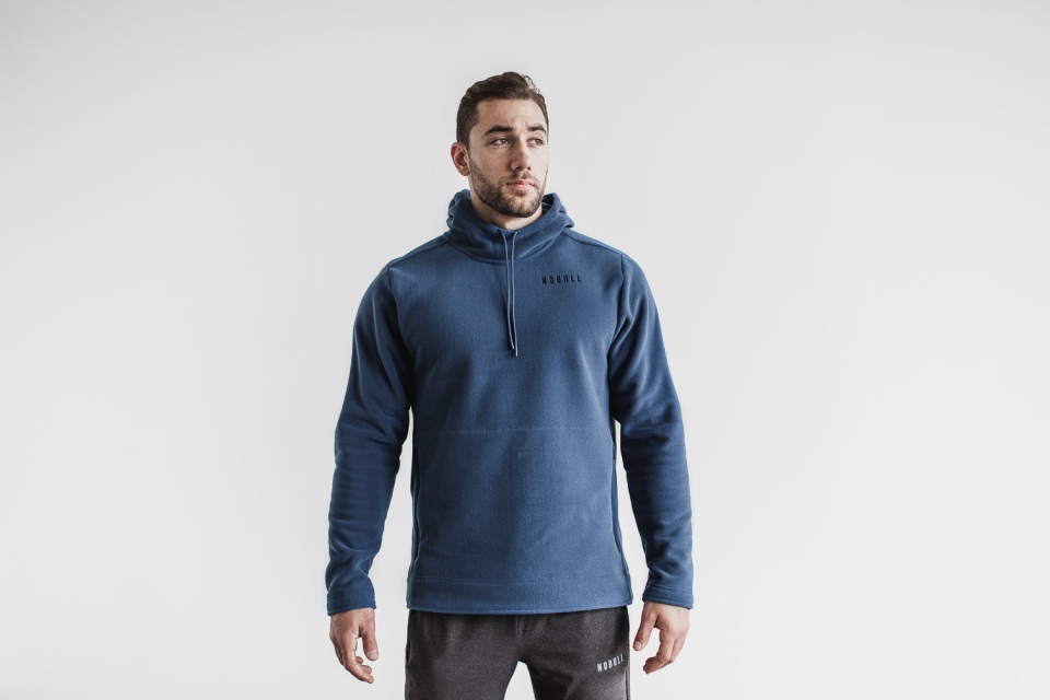 NOBULL Men's Arctic Pullover Hoodie Steel