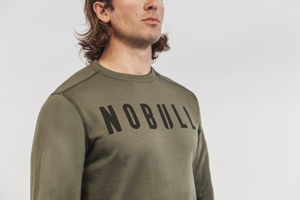 NOBULL Men's Crew Sweatshirt Army