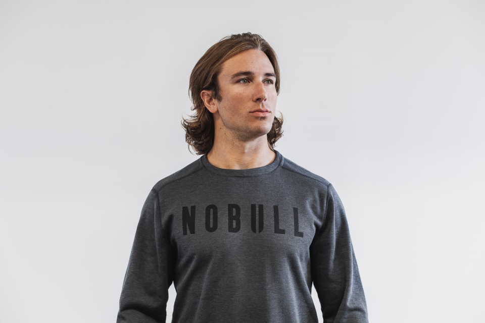 NOBULL Men's Crew Sweatshirt Charcoal