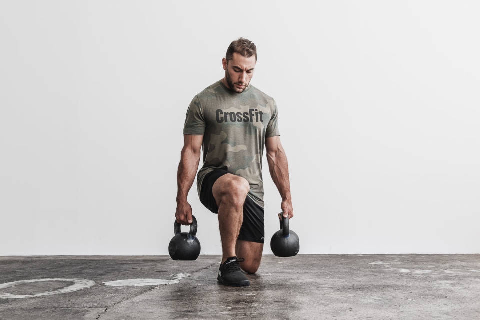 NOBULL Men's Crossfit Tee (Camo) Army