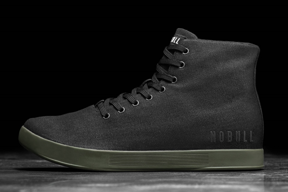 NOBULL Men's High-Top Canvas Trainer Black Ivy