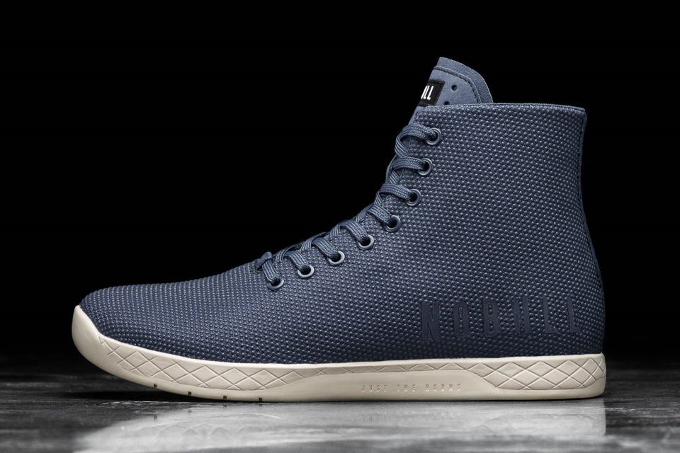 NOBULL Men's High-Top Trainer Navy Ivory