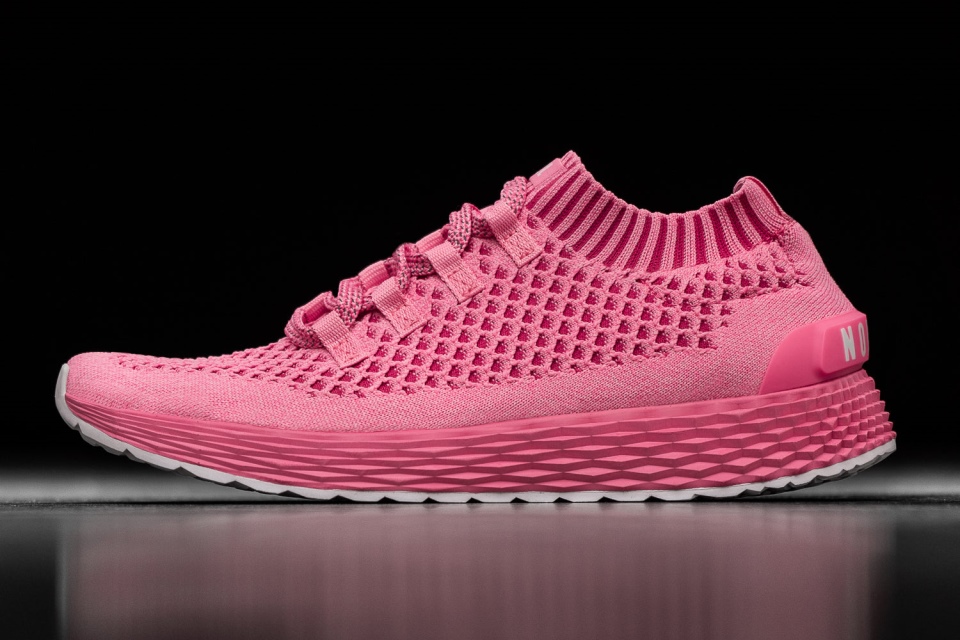 NOBULL Men's Knit Runner Bright Pink