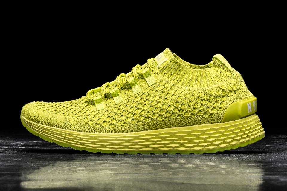 NOBULL Men's Knit Runner Neon Lime Reflective