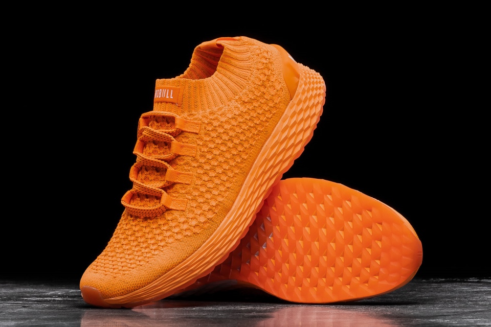 NOBULL Men's Knit Runner Orange