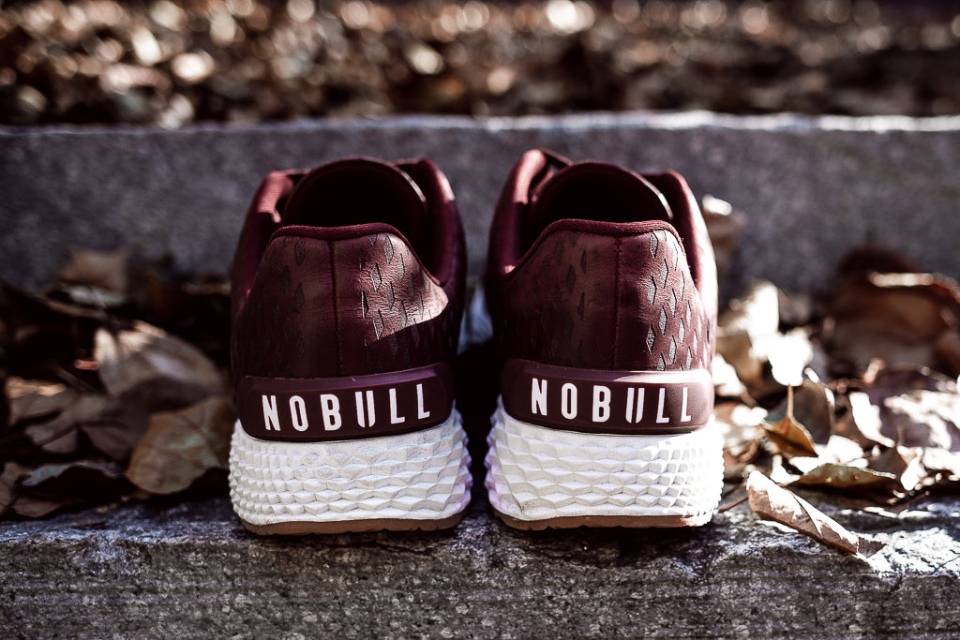 NOBULL Men's Leather Runner Burgundy