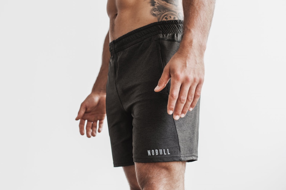 NOBULL Men's Lightweight Knit Short 7" Black