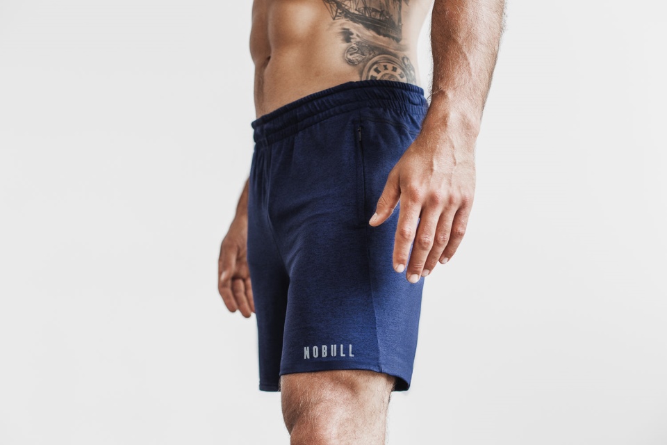 NOBULL Men's Lightweight Knit Short 7" Navy