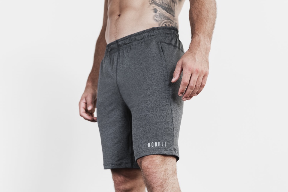 NOBULL Men's Lightweight Knit Short 9" Charcoal