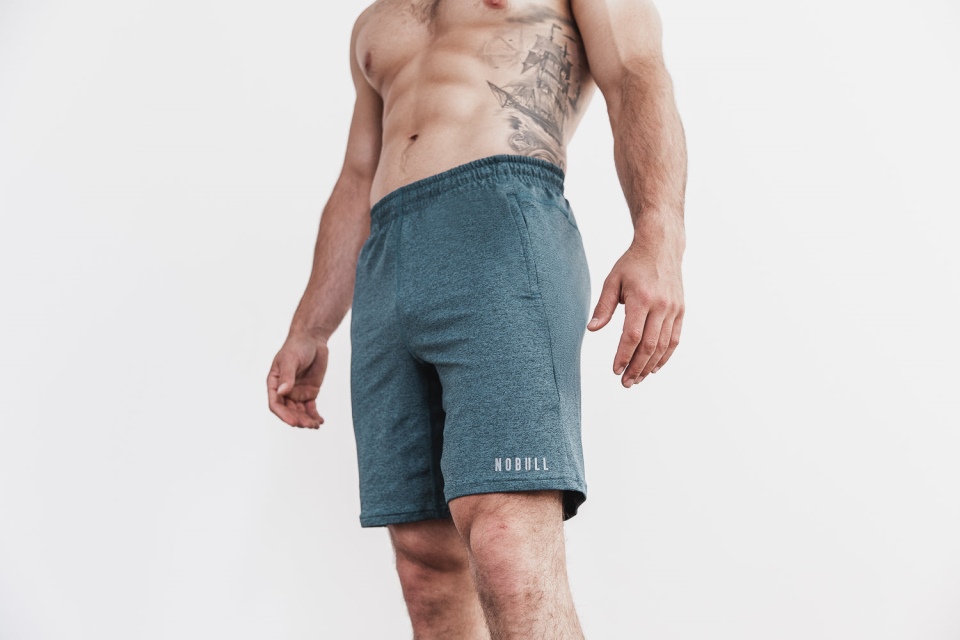 NOBULL Men's Lightweight Knit Short 9" Teal