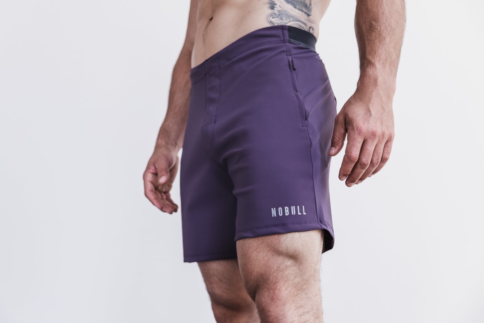 NOBULL Men's Lightweight Short 7" Dark Purple