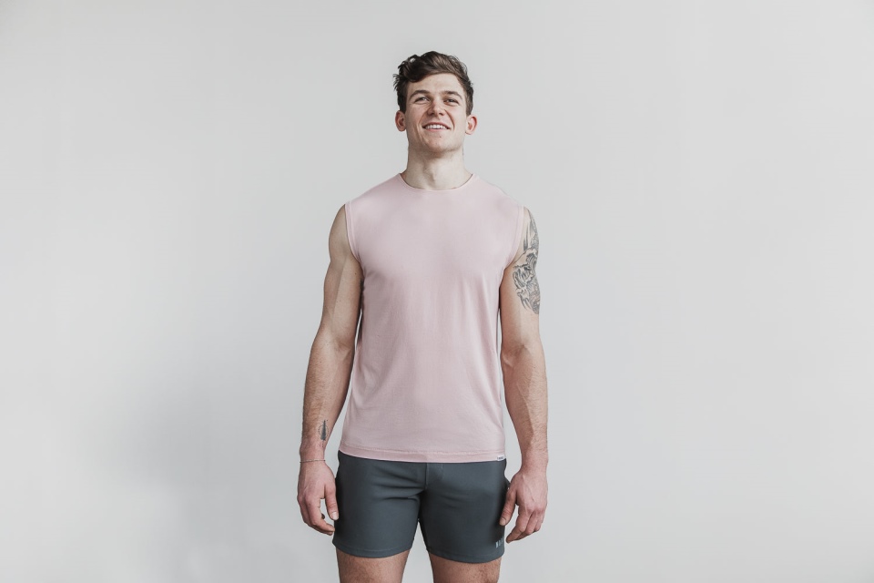 NOBULL Men's Lightweight Sleeveless Tee Dusty