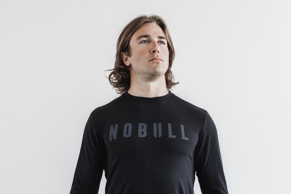 NOBULL Men's Long Sleeve Tee Black