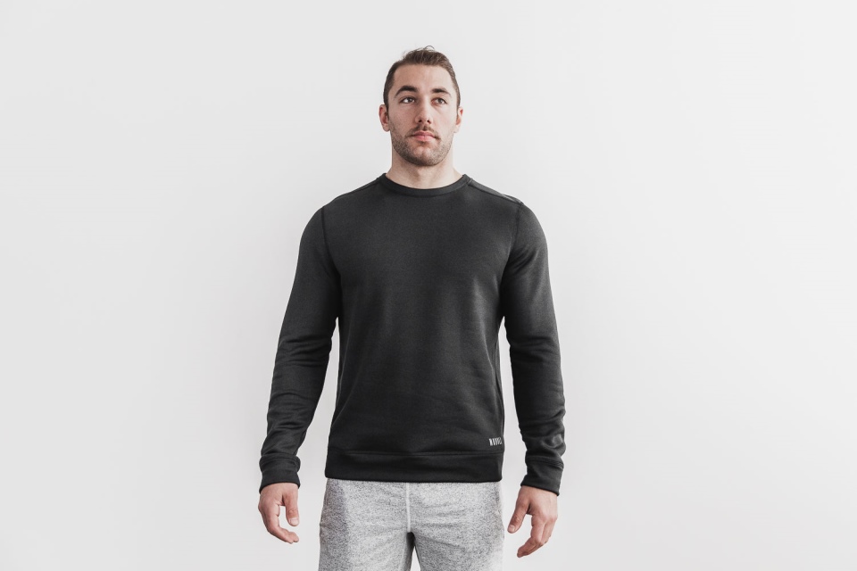 NOBULL Men's Performance Crew Sweatshirt Black