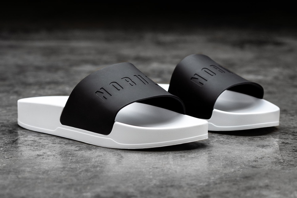 NOBULL Men's Slide Black White