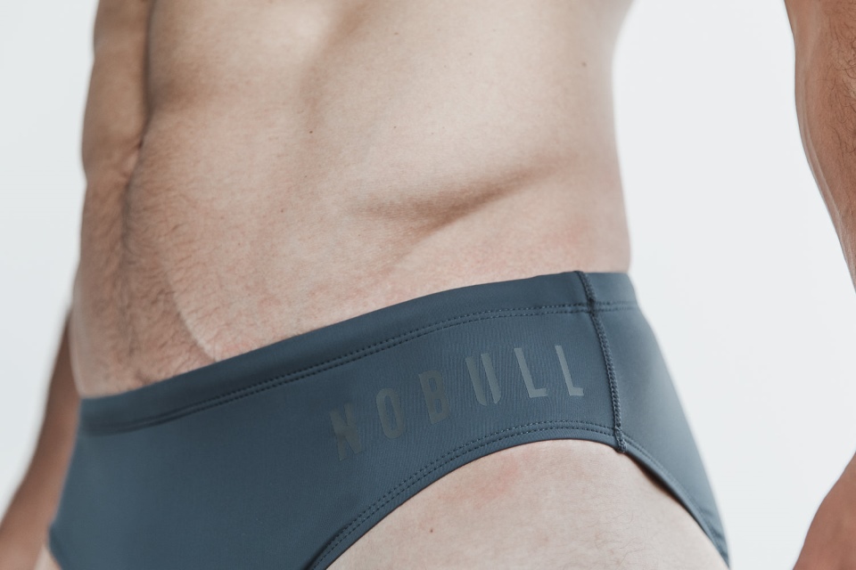 NOBULL Men's Swim Brief Dark Shadow