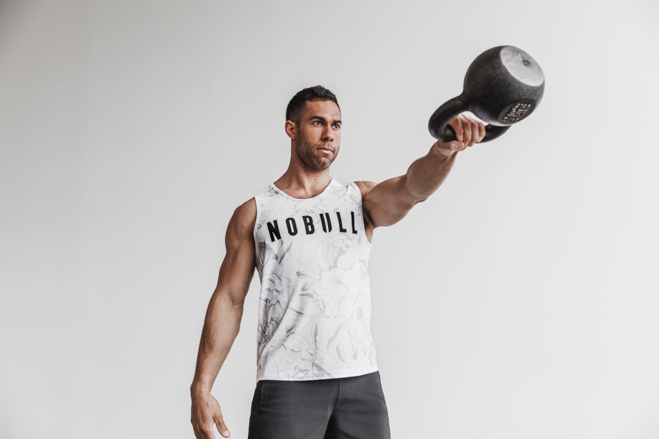 NOBULL Men's Tank (Butterfly) Grey