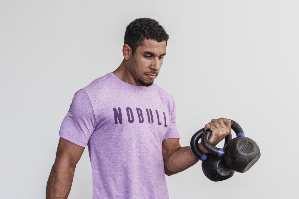 NOBULL Men's Tee (Bright Colors) Iris