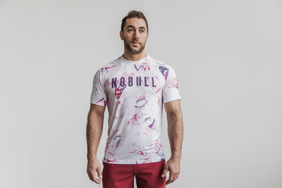 NOBULL Men's Tee (Butterfly) Purple