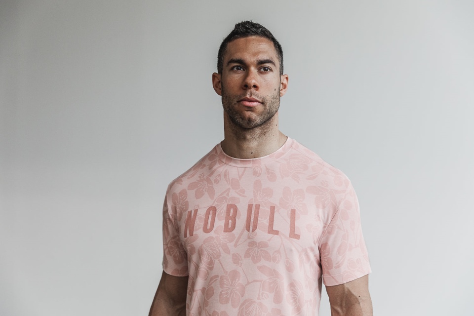 NOBULL Men's Tee (Cherry Blossom) Dusty