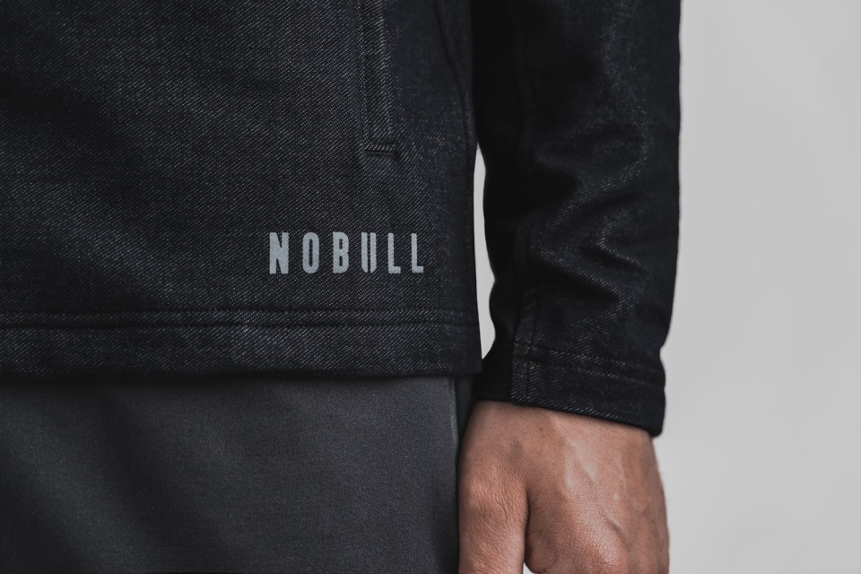 NOBULL Men's Twill Zip-Up Jacket Deep