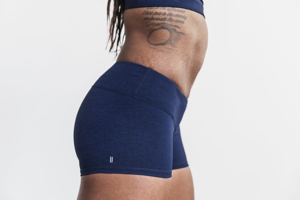 NOBULL Mid-Rise Short 2" (Plush Heather) Deep