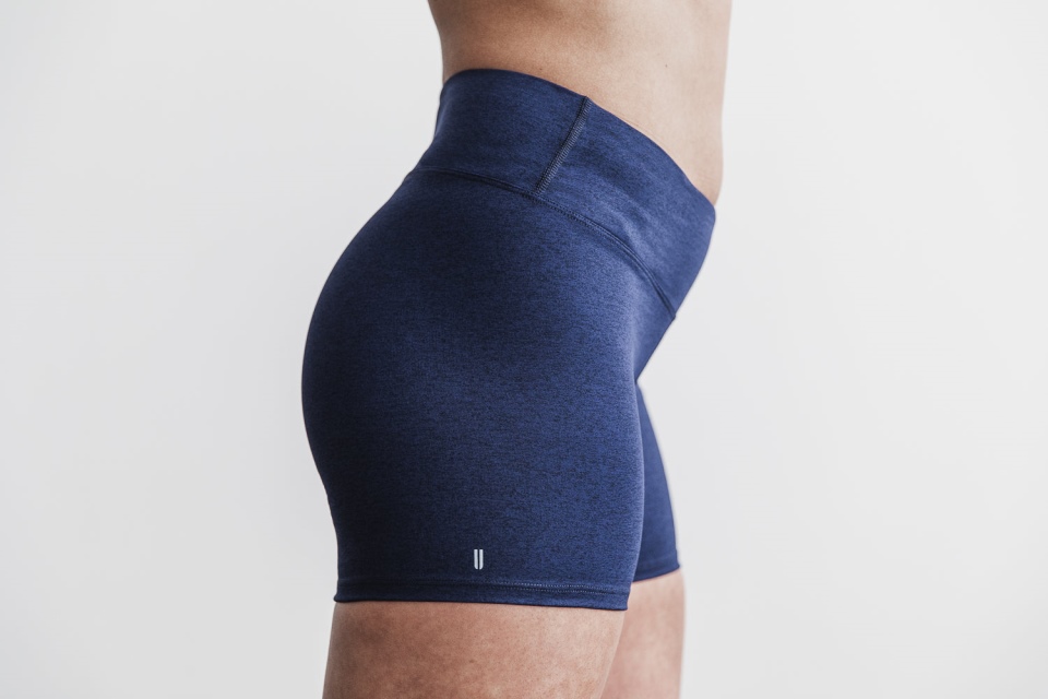 NOBULL Mid-Rise Short 4" (Plush Heather) Deep