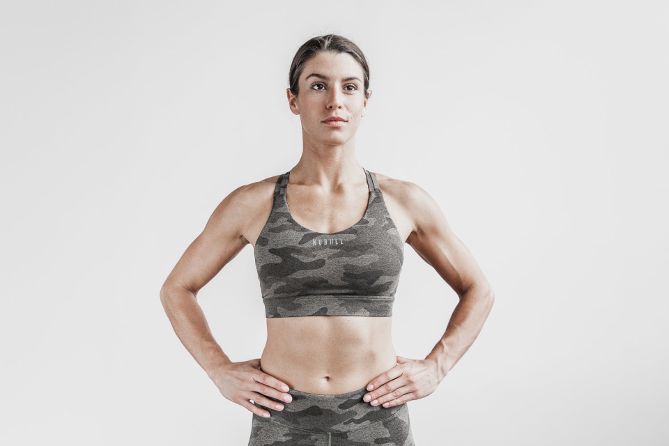 NOBULL Pace Sports Bra (Plush Heather) Dark