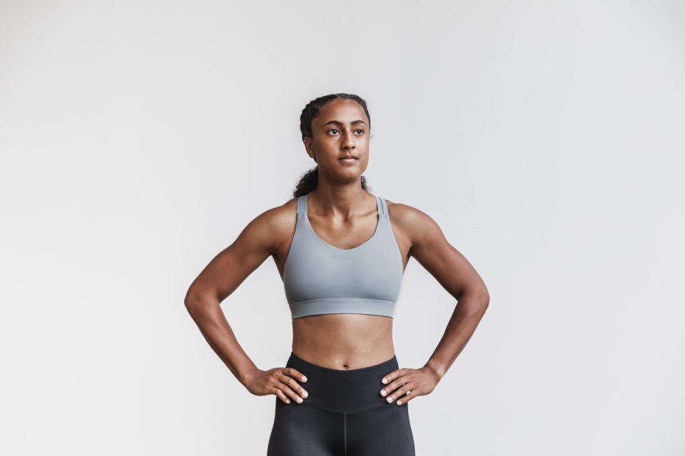 NOBULL Pace Sports Bra Stone