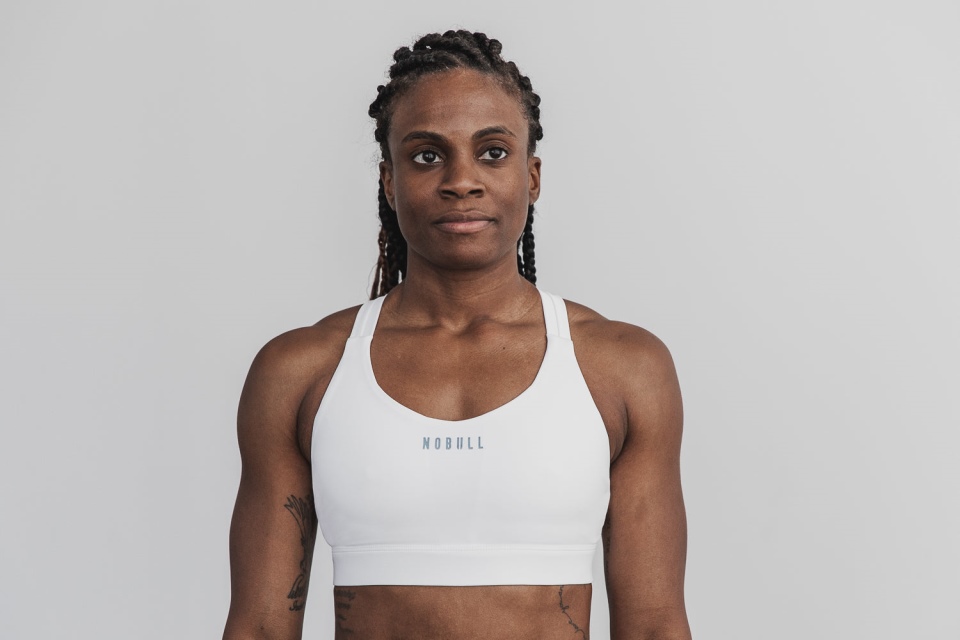 NOBULL Pace Sports Bra White