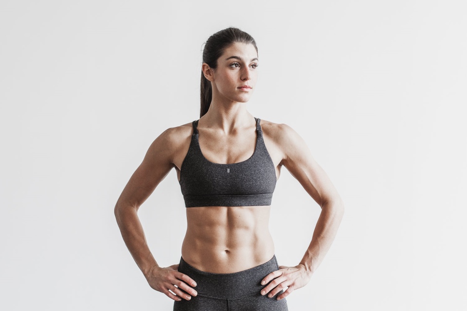 NOBULL Sports Bra (Heather) Charcoal