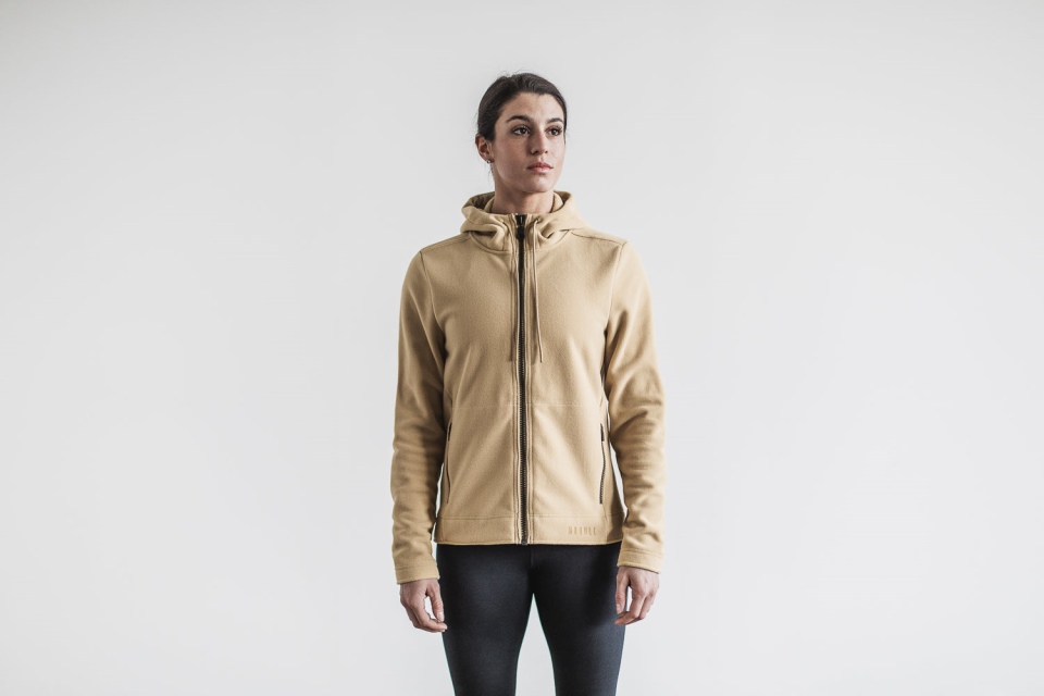 NOBULL Women's Arctic Zip-Up Jacket Beige