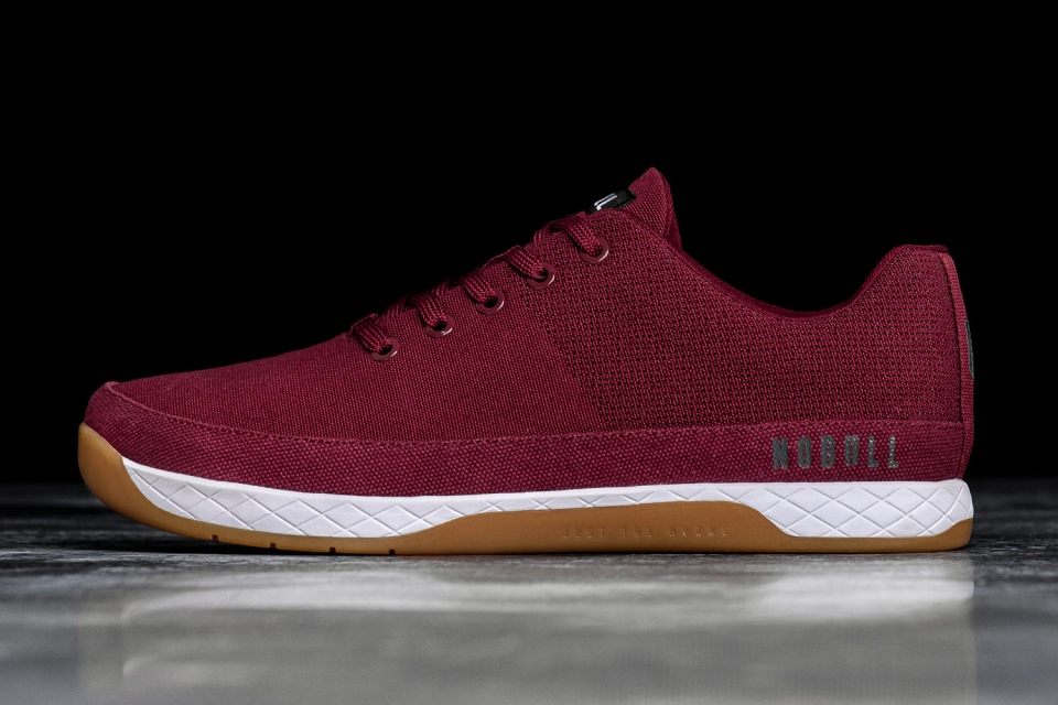 NOBULL Women's Canvas Trainer Burgundy