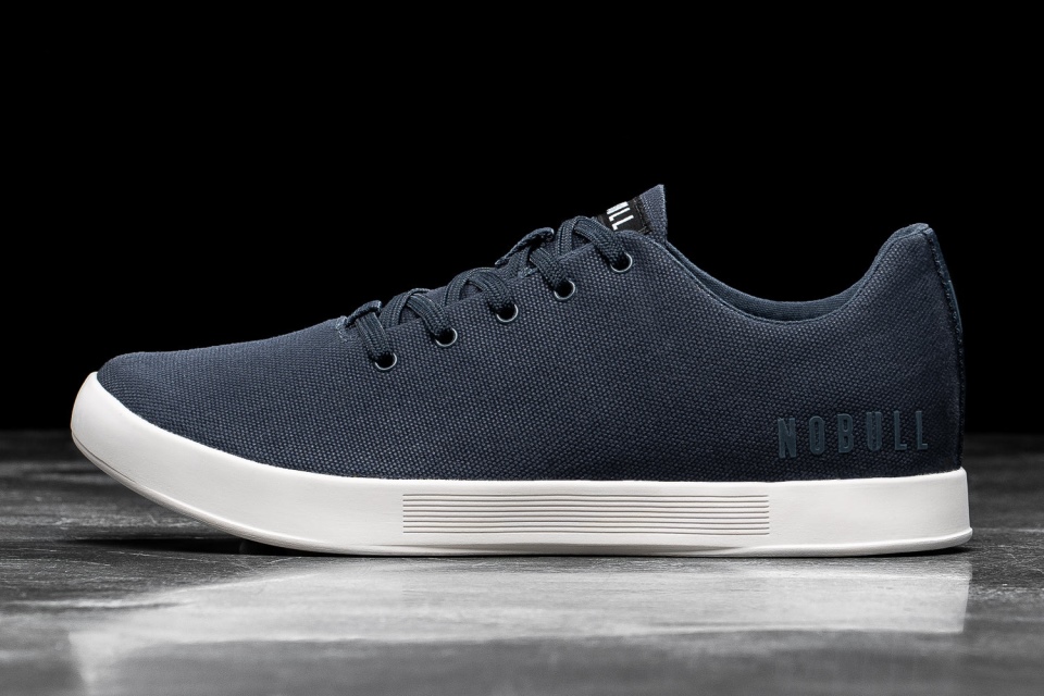 NOBULL Women's Canvas Trainer Navy Ivory