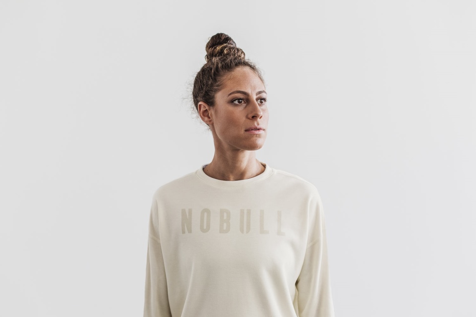 NOBULL Women's Crew Sweatshirt Ivory