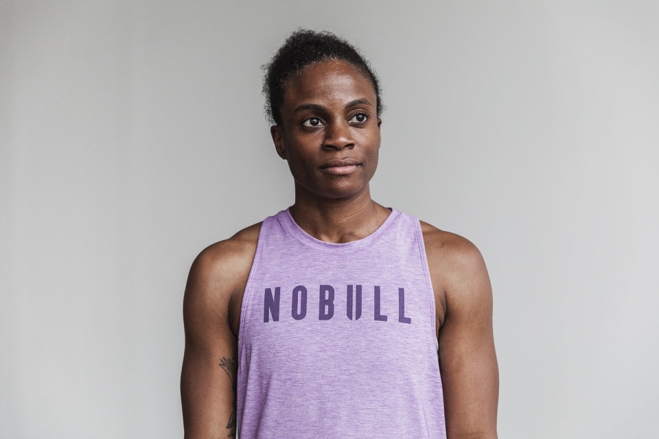 NOBULL Women's High-Neck Tank (Bright Color) Iris