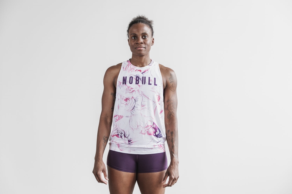 NOBULL Women's High-Neck Tank (Butterfly) Purple