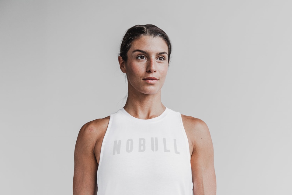 NOBULL Women's High-Neck Tank (Classic Color) White
