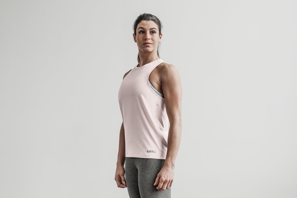 NOBULL Women's High-Neck Tank (Seasonal Color) Dusty Rose