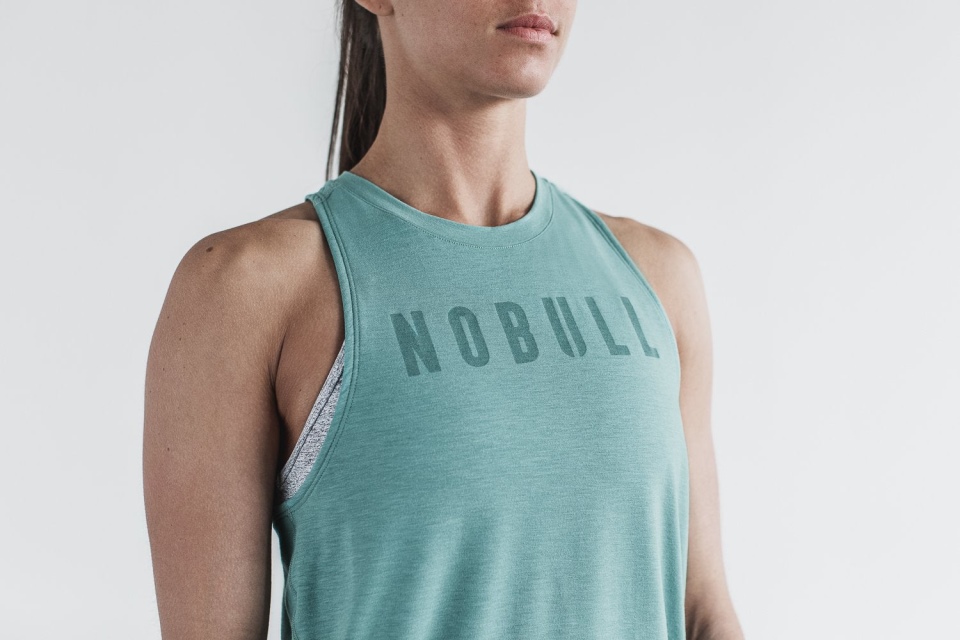 NOBULL Women's High-Neck Tank (Seasonal Colors) Oil Blue