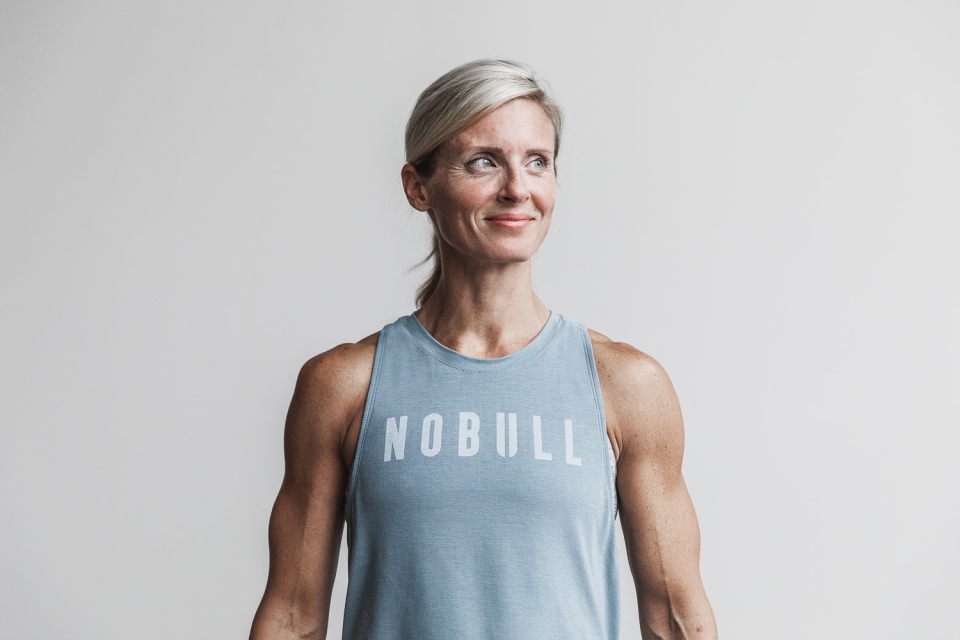 NOBULL Women's High-Neck Tank (Seasonal Colors) Slate