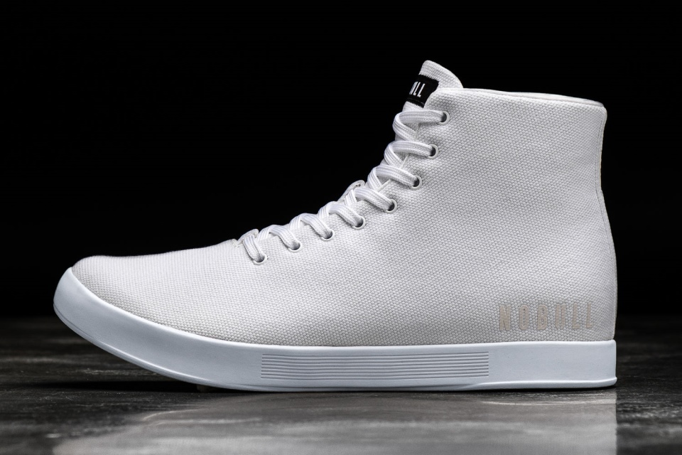 NOBULL Women's High-Top Canvas Trainer White