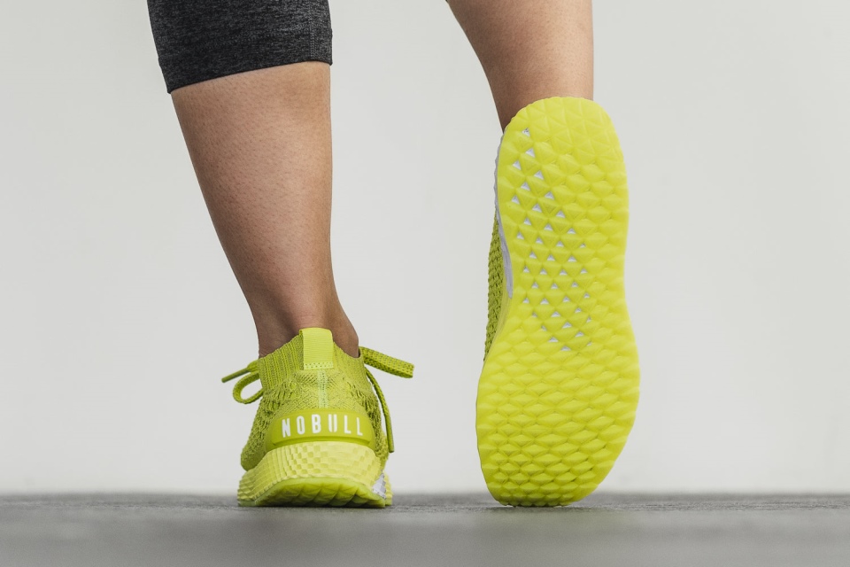 NOBULL Women's Knit Runner Neon Lime Reflective
