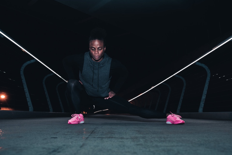 NOBULL Women's Knit Runner Neon Pink Reflective