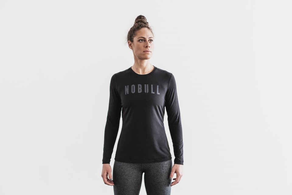NOBULL Women's Long Sleeve Tee Black